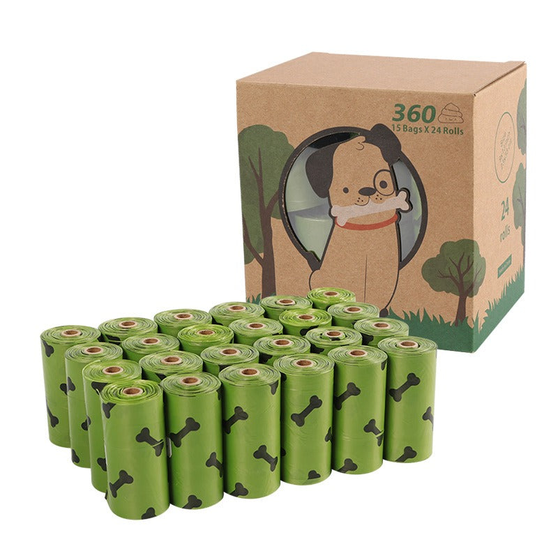 Bolsas Degradables para Desechos de Perro – Verde Militar con Huesos