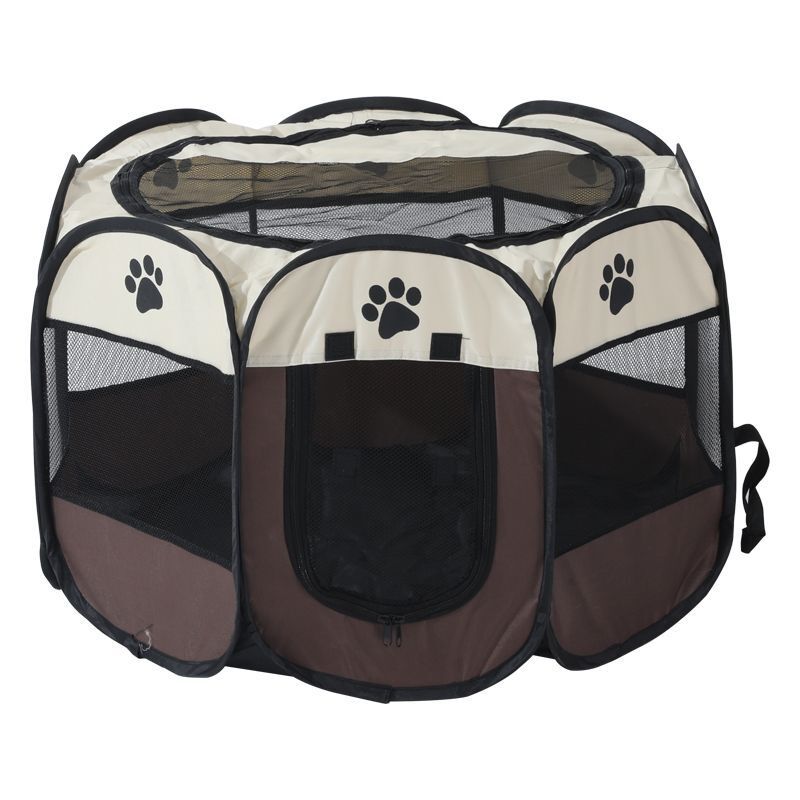 Corral Octagonal Plegable de Tela Oxford para Mascotas