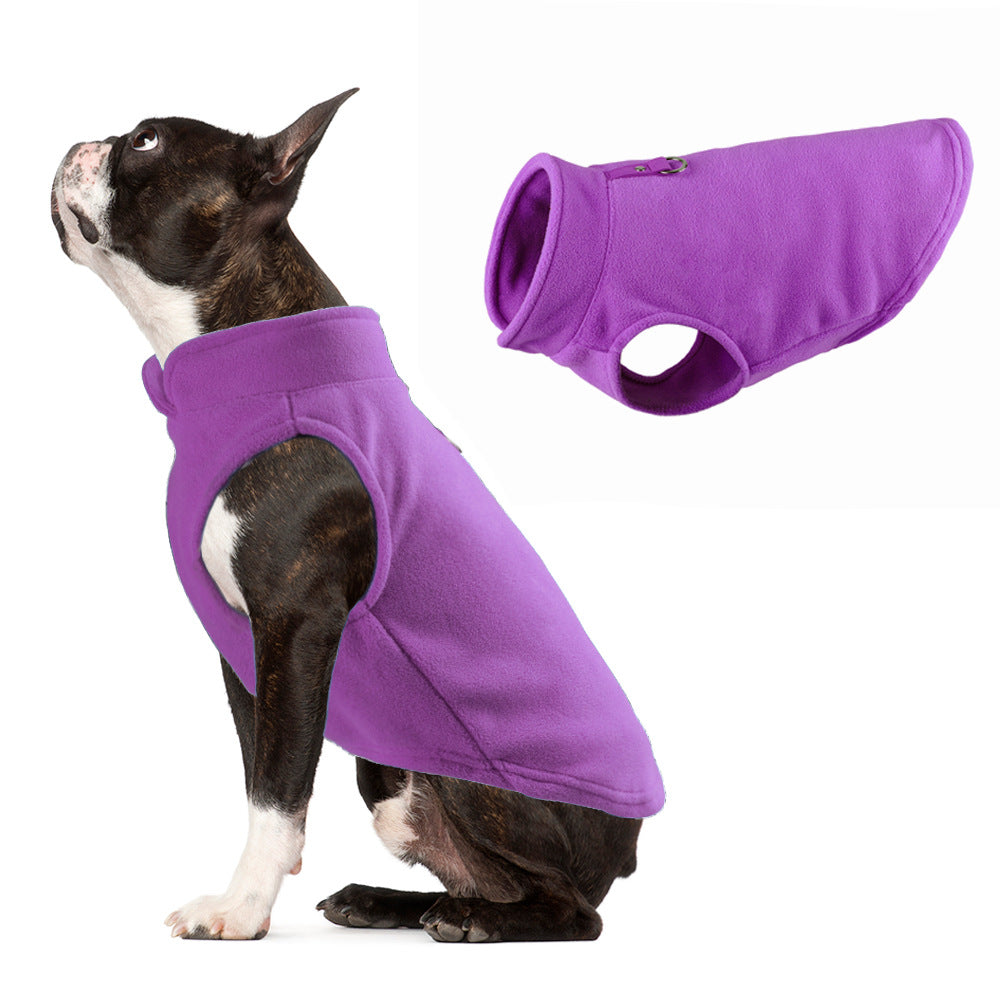 Suéter Polar para Perros – Ropa de Invierno Color Sólido