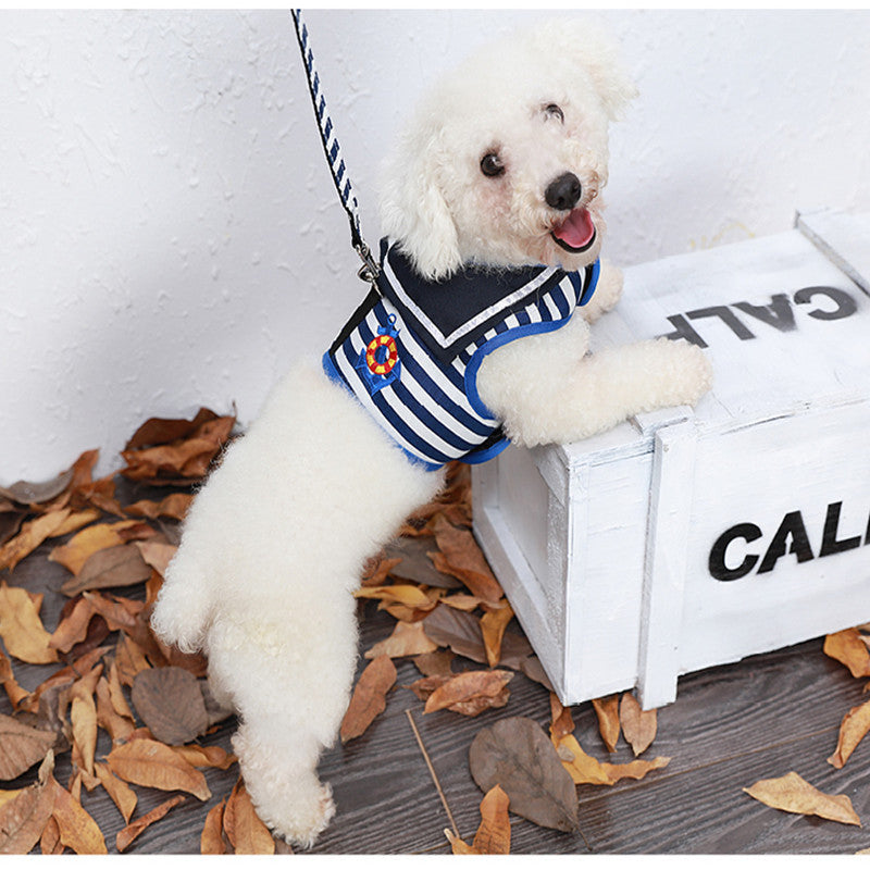 Arnés Naval 2 en 1 para Perros – Collar, Cadena y Correa de Tracción