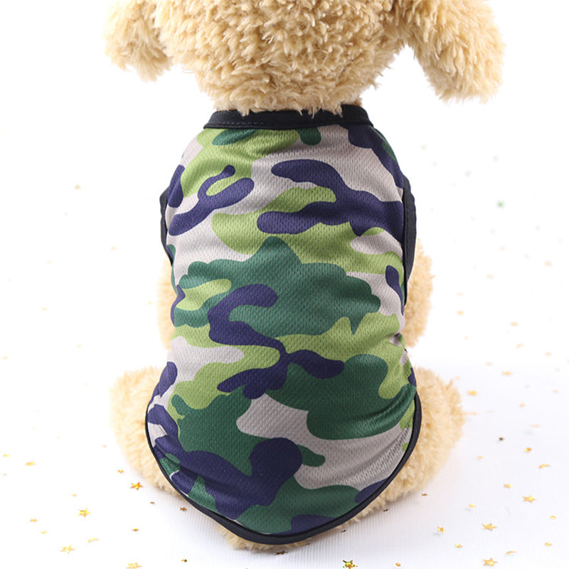Camiseta Militar para Perros en Algodón – Ropa Casual Tallas XS a XXL