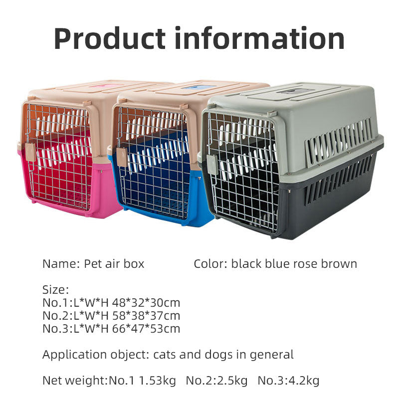 Jaula Transportadora de Viaje para Perros y Gatos
