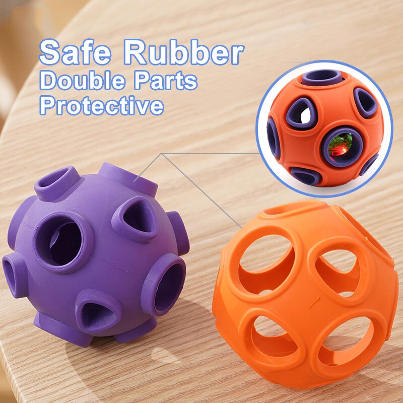 Pelota Interactiva de Goma para Perros – Juguete Masticable