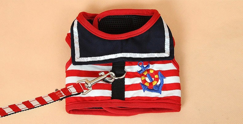 Arnés Naval 2 en 1 para Perros – Collar, Cadena y Correa de Tracción