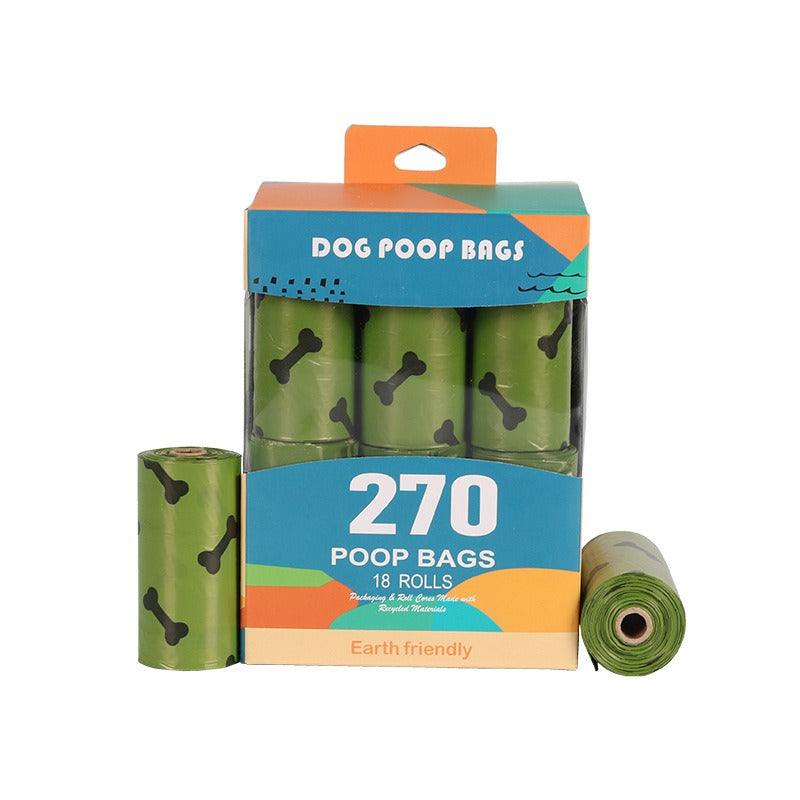Bolsas Degradables para Desechos de Perro – Verde Militar con Huesos