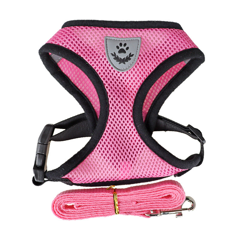 Correa Pectoral Tipo Camiseta para Perros – Arnés Suave de Paseo