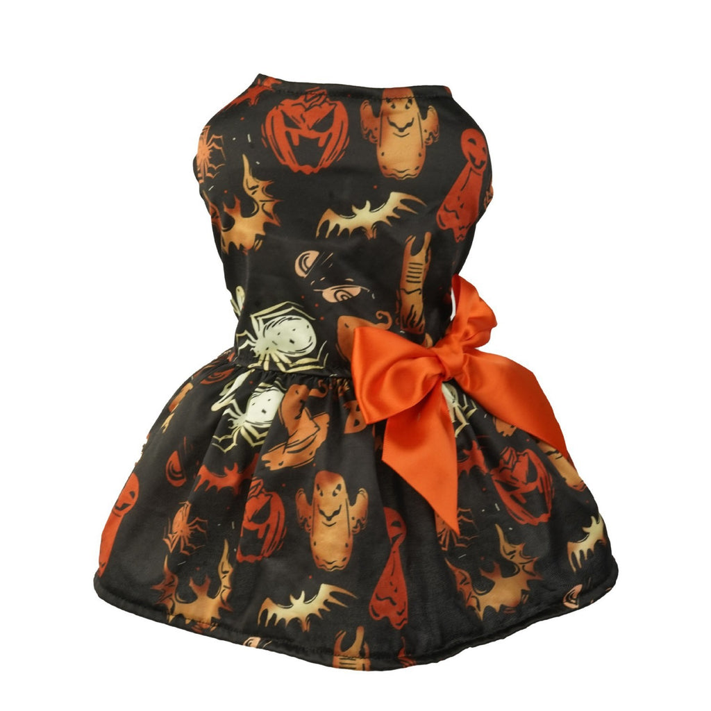 Disfraz de Halloween para Perros – Vestido de Murciélago y Calabaza