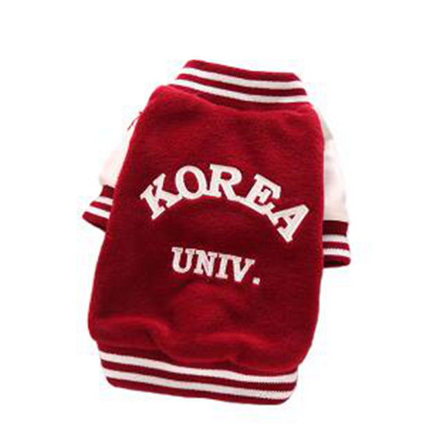 Suéter Universitario Estilo Coreano para Perros