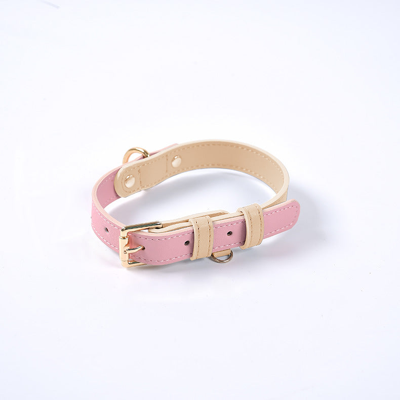Collar y Correa de Cuero Genuino para Perros y Gatos – Accesorios Premium