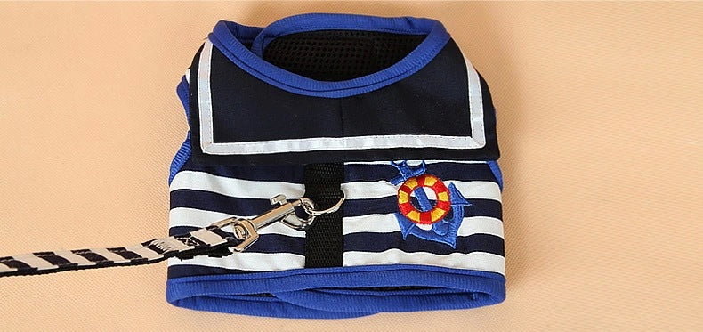 Arnés Naval 2 en 1 para Perros – Collar, Cadena y Correa de Tracción