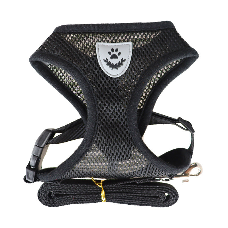 Correa Pectoral Tipo Camiseta para Perros – Arnés Suave de Paseo