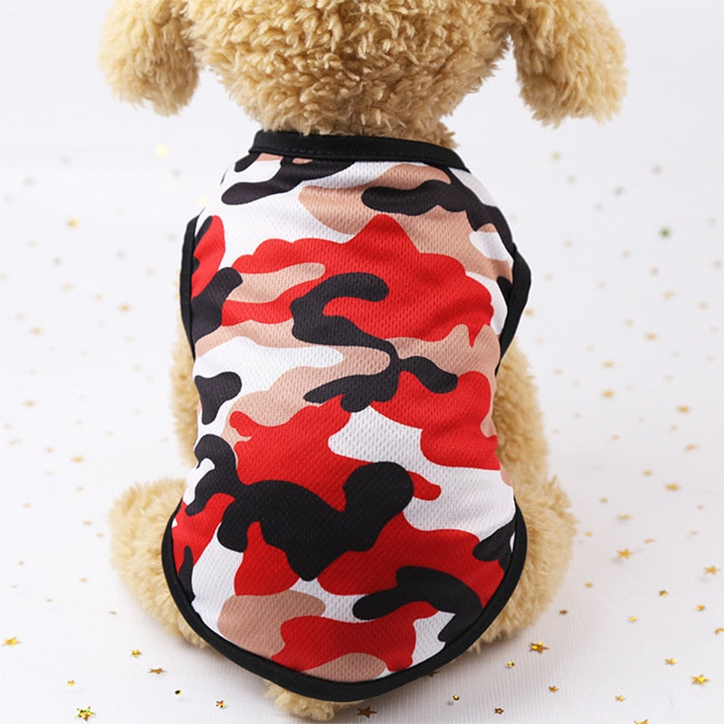 Camiseta Militar para Perros en Algodón – Ropa Casual Tallas XS a XXL