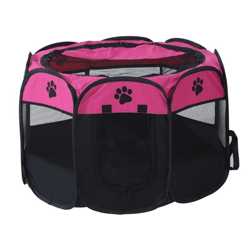 Corral Octagonal Plegable de Tela Oxford para Mascotas