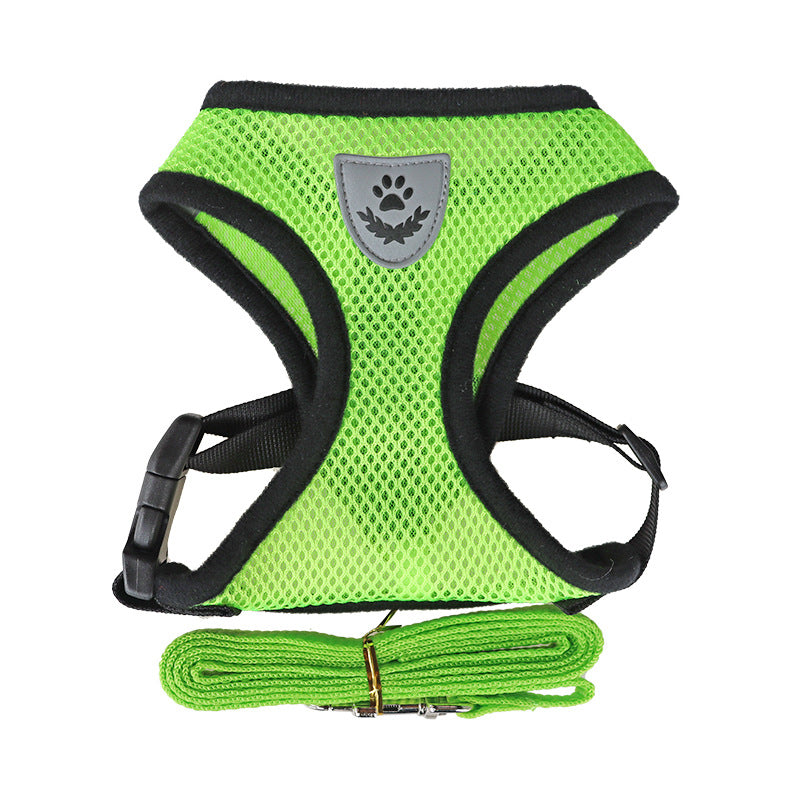 Correa Pectoral Tipo Camiseta para Perros – Arnés Suave de Paseo