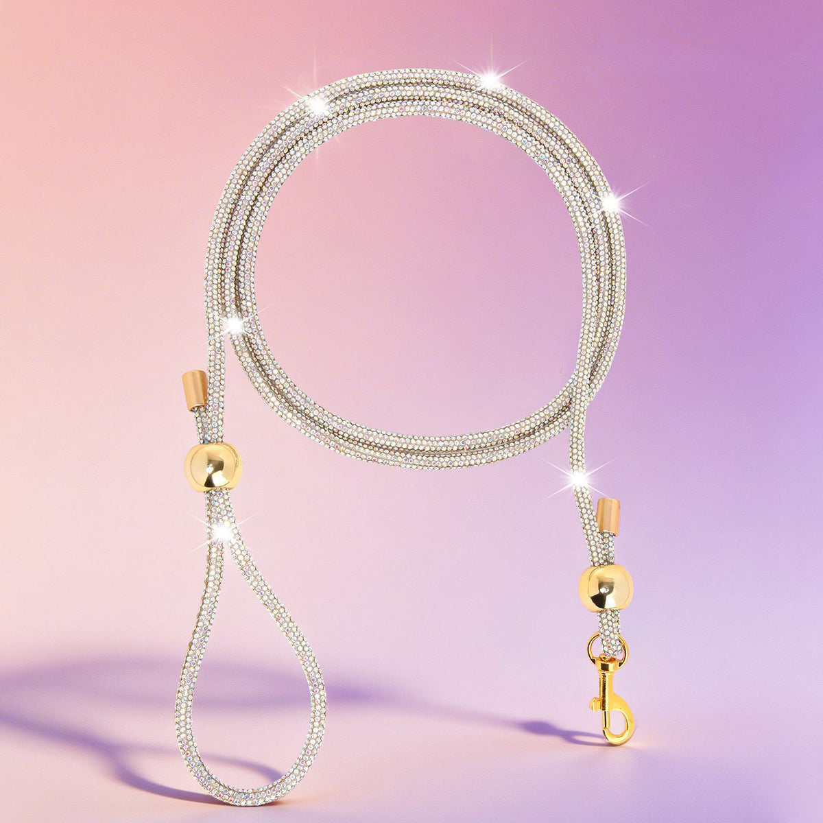 Correa de Paseo con Diamantes para Perros y Gatos – Nylon con Hebilla de Aleación