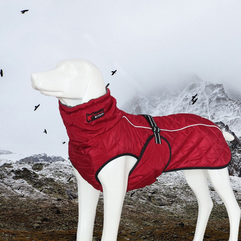 Chaqueta Polar Abrigada para Perros Grandes