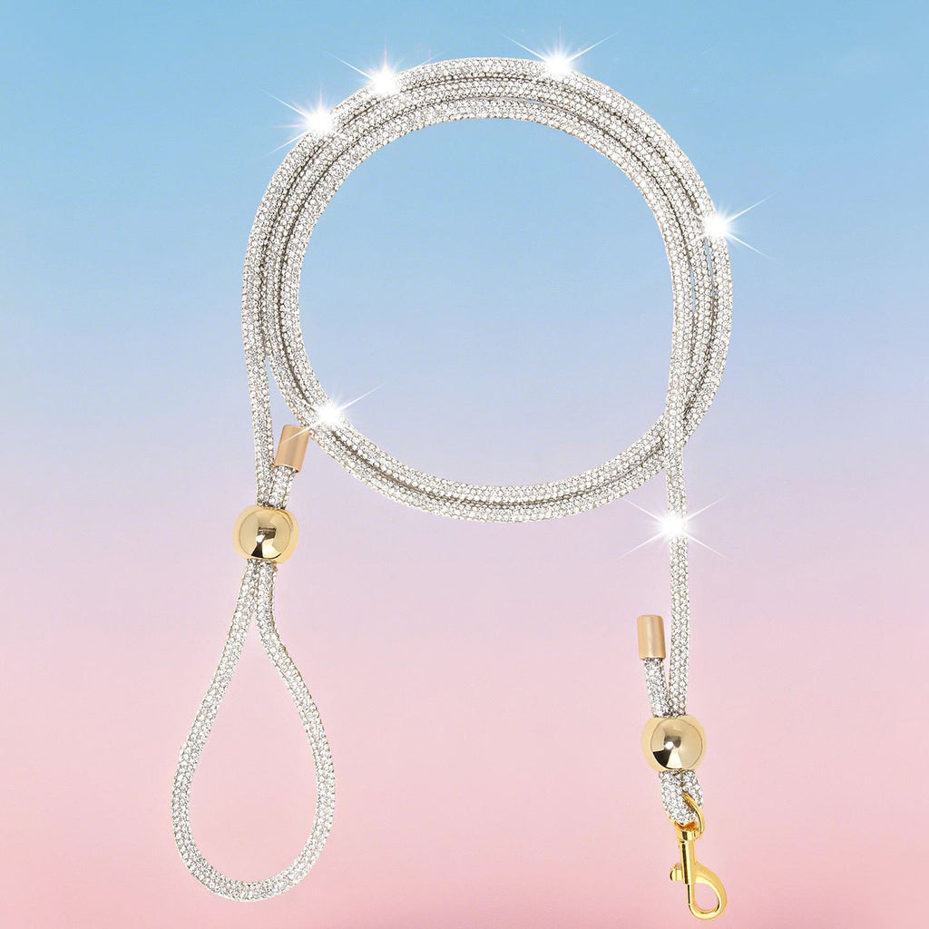 Correa de Paseo con Diamantes para Perros y Gatos – Nylon con Hebilla de Aleación