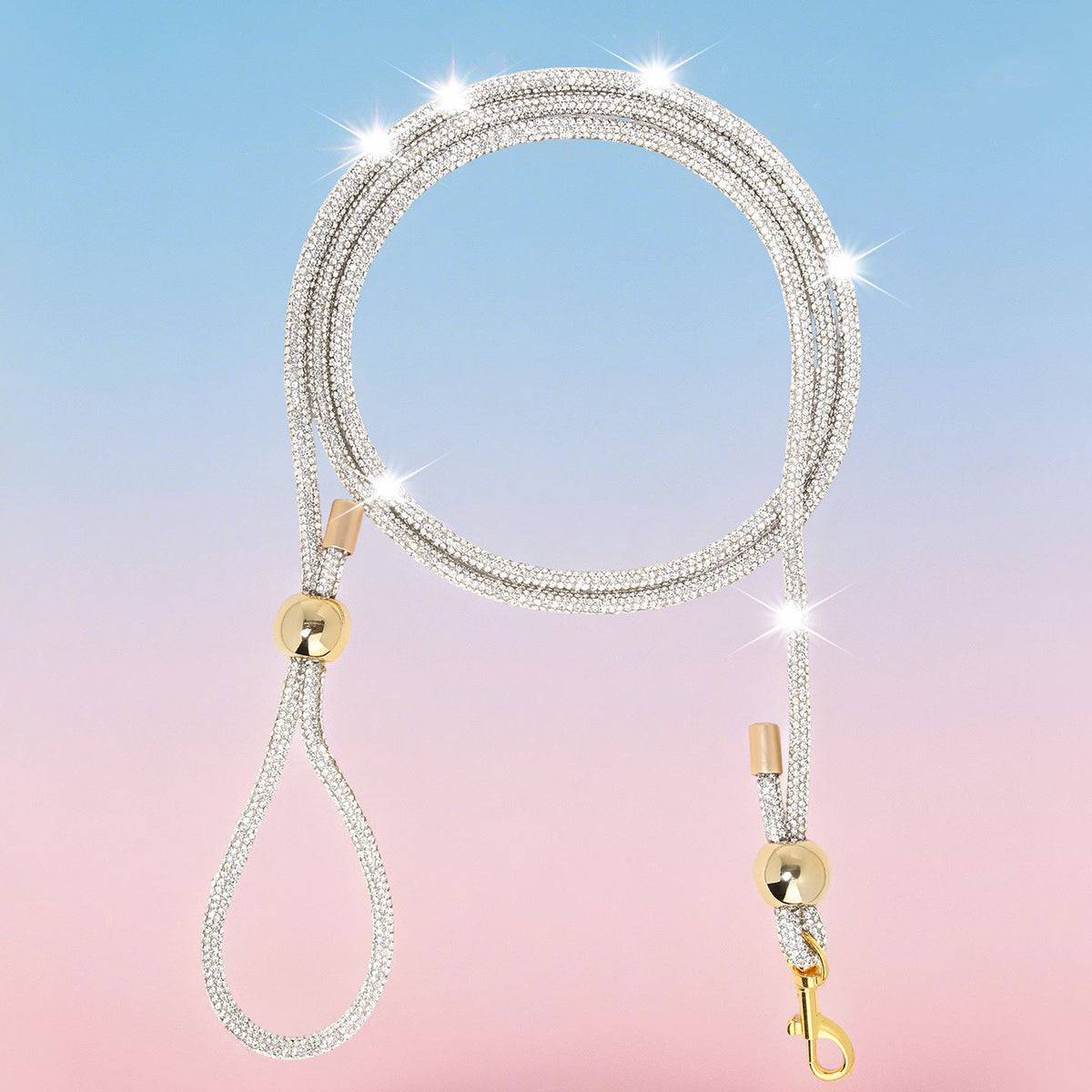 Correa de Paseo con Diamantes para Perros y Gatos – Nylon con Hebilla de Aleación