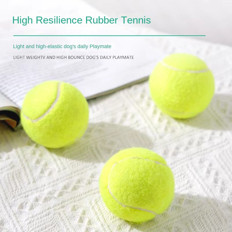 Pelota de Tenis de Goma para Perros - Juguete Resistente