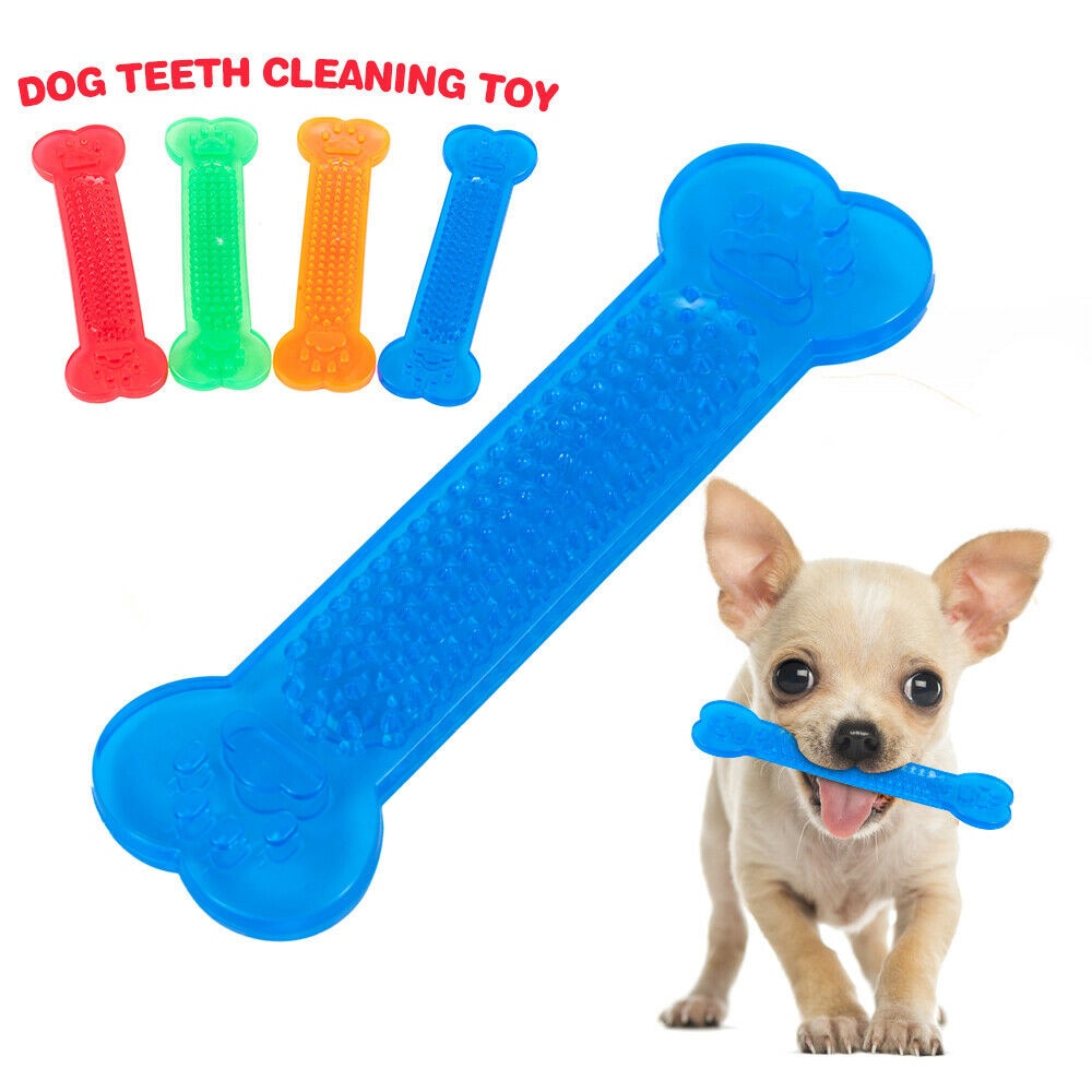 Juguete Masticable de Goma en Forma de Hueso para Perros – Cuidado Dental