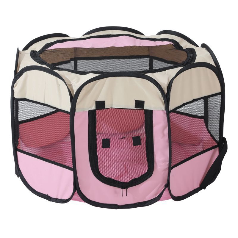 Corral Octagonal Plegable de Tela Oxford para Mascotas