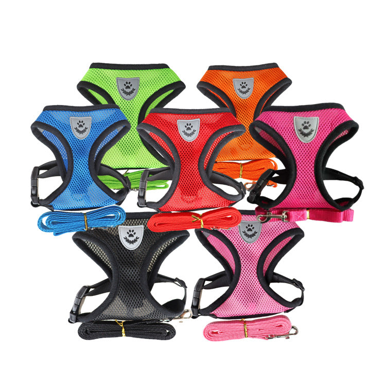 Correa Pectoral Tipo Camiseta para Perros – Arnés Suave de Paseo