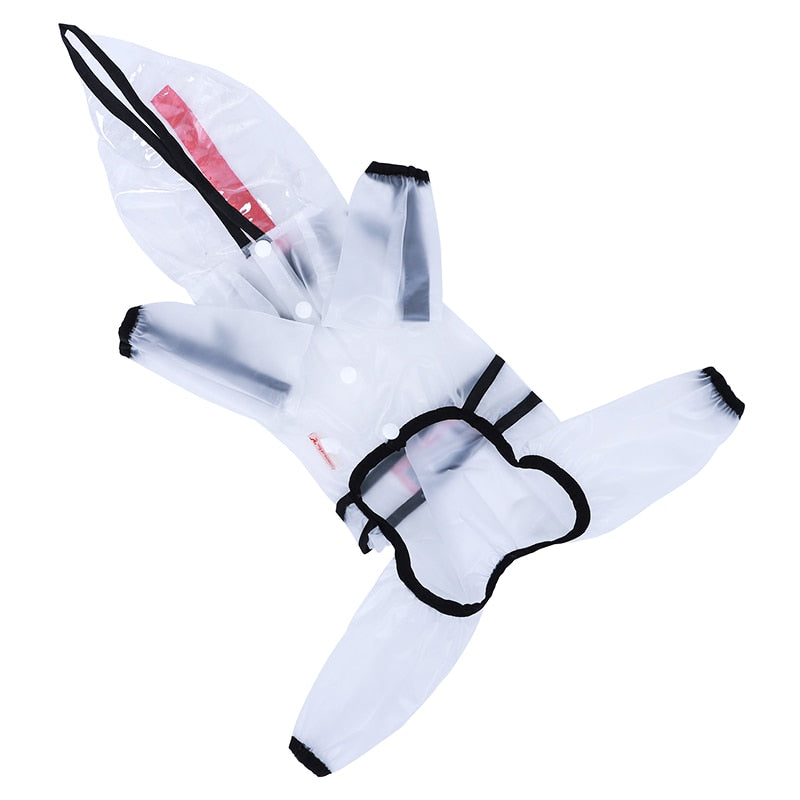 Impermeable Transparente Ligero para Perros Pequeños y Grandes