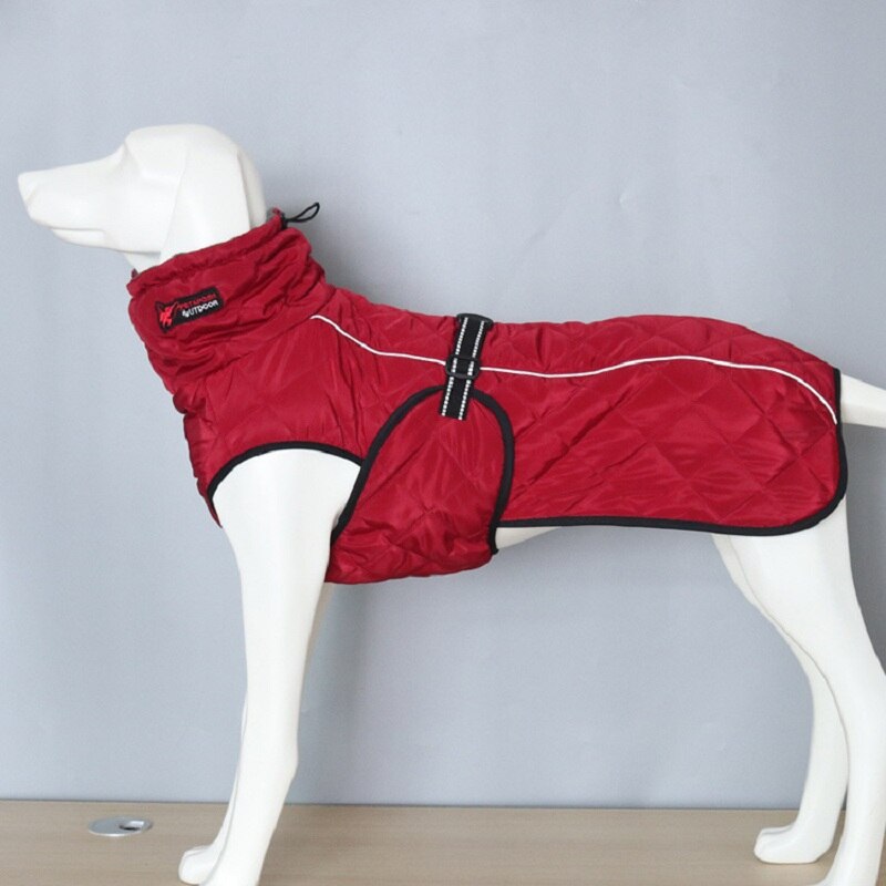 Chaqueta Polar Abrigada para Perros Grandes