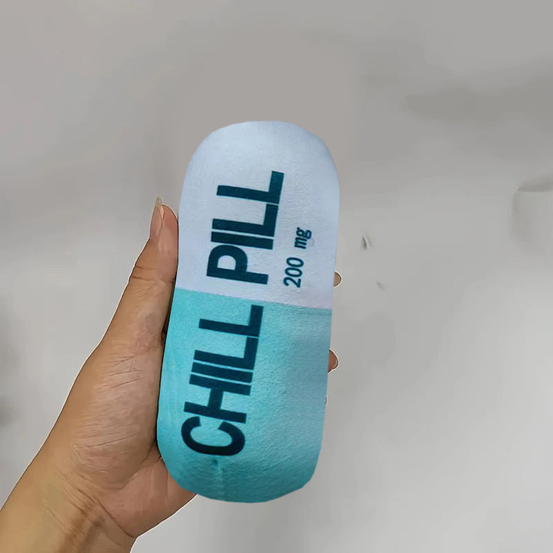 Juguete de Peluche Cápsula con Sonido para Perros y Gatos – Almohada Interactiva