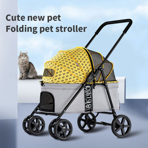 Carrito Plegable Ligero para Mascotas – Paseo para Perros Pequeños