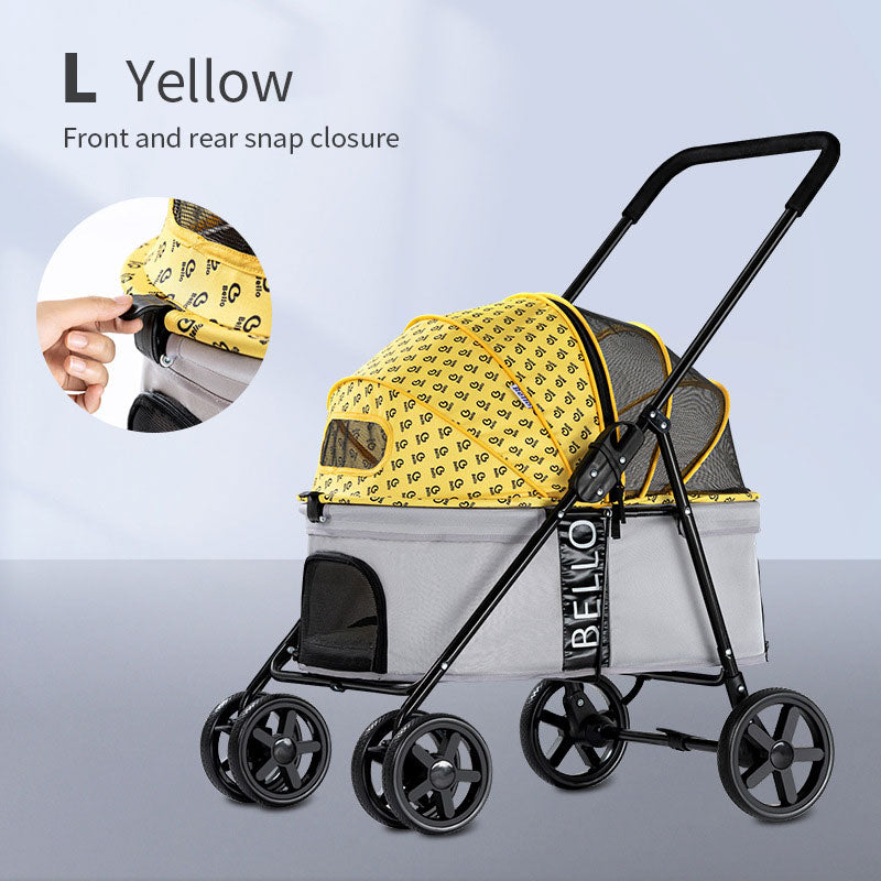 Carrito Plegable Ligero para Mascotas – Paseo para Perros Pequeños