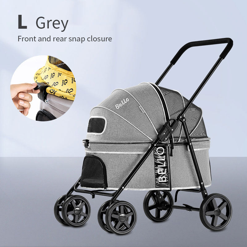Carrito Plegable Ligero para Mascotas – Paseo para Perros Pequeños