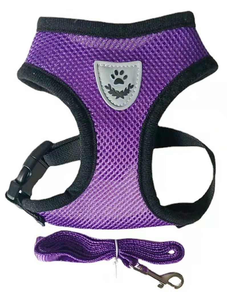 Correa Pectoral Tipo Camiseta para Perros – Arnés Suave de Paseo