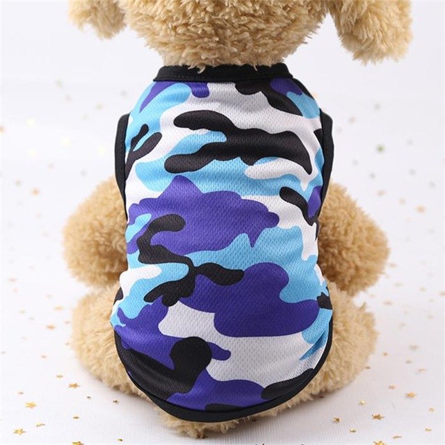 Camiseta Militar para Perros en Algodón – Ropa Casual Tallas XS a XXL
