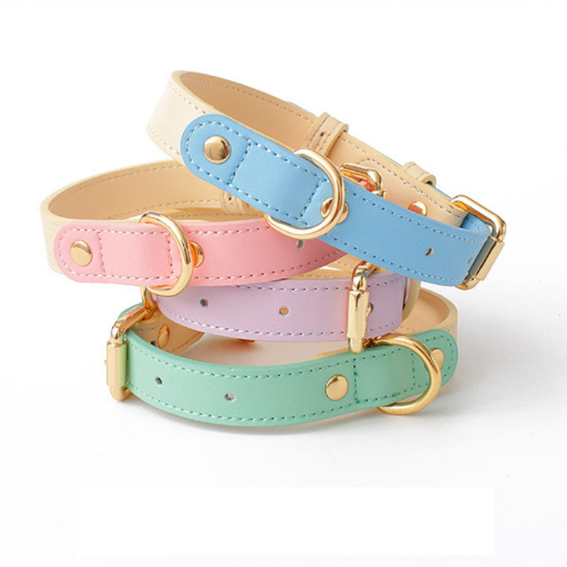 Collar y Correa de Cuero Genuino para Perros y Gatos – Accesorios Premium