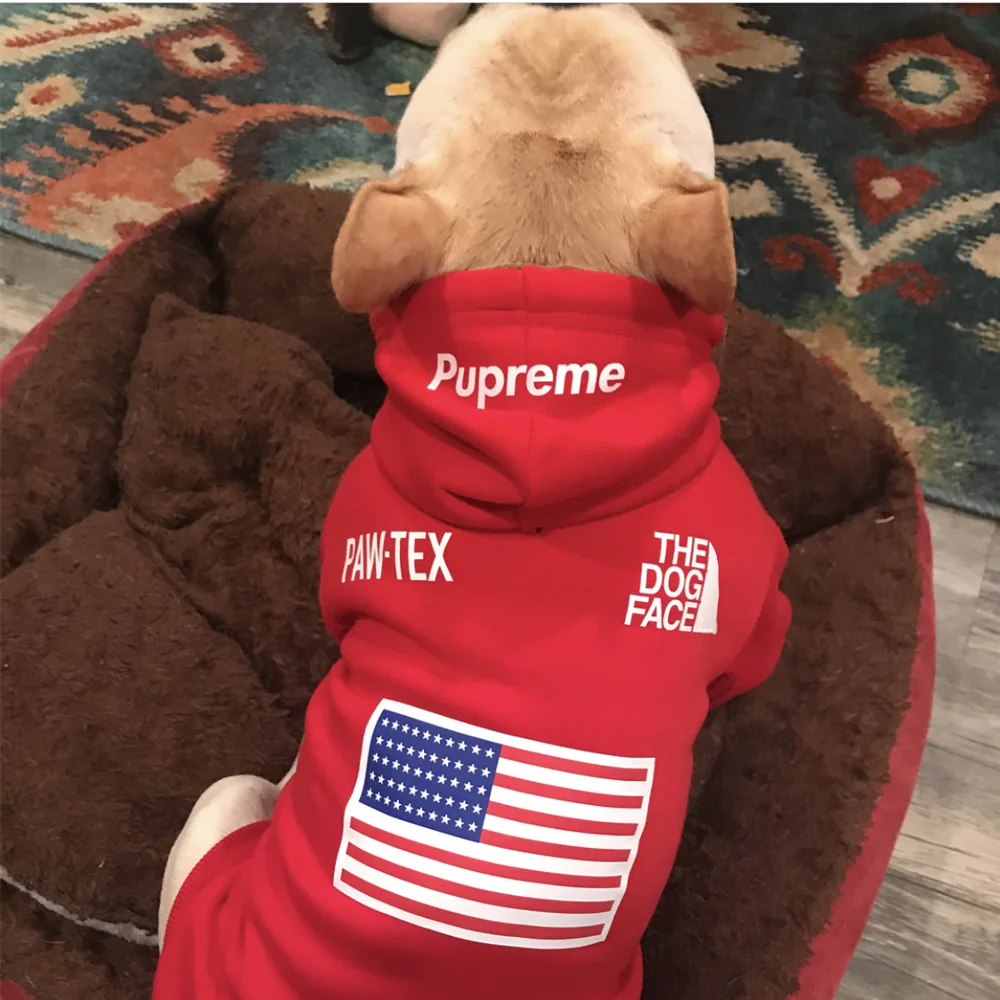 Sudadera con Capucha para Perros Pequeños – Estilo Deportivo Retro